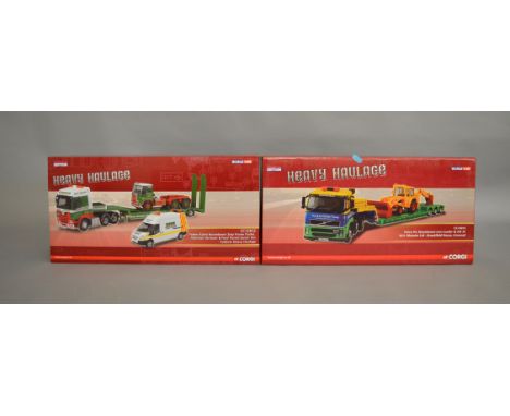 2 Corgi Heavy Haulage diecast lorries 1:50 scale, both are limited edition (2)