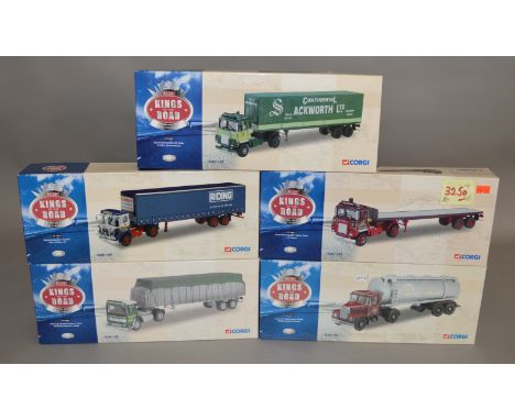 5 boxed Corgi 1:50 scale trucks from their 'Kings of the Road' range. (5)