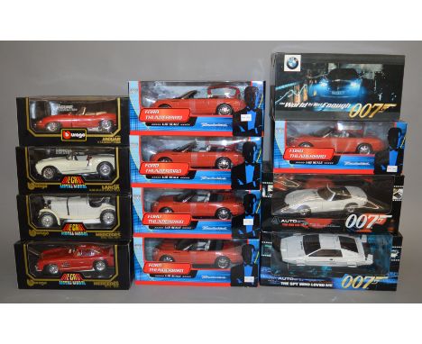 12 assorted&nbsp; diecast models mostly James Bond related 1:18 scale (12).&nbsp;[NO RESERVE]