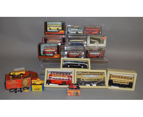 A mixed lot of diecast which includes Corgi, EFE, Matchbox etc.