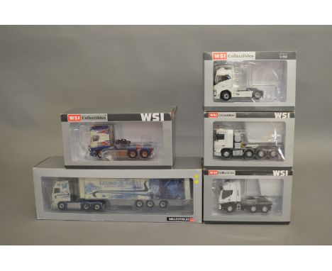 5 diecast models by WSI Models, 1 lorry and 4 cabs 1:50 scale (5).
