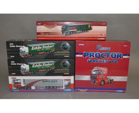 5 Corgi 1:50 scale diecast truck models, all are Limited Edition (5).