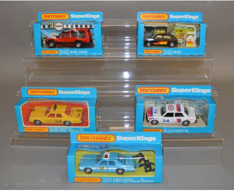 5 Matchbox&nbsp; models from the 'SuperKings' range, all in window box packaging, including K- 78, 79, 84, 86 and K-90. (5)&n