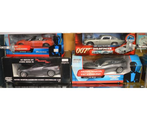 4 James Bond diecast model cars; which includes; Aston Martin V12 Vanquish 1:16 scale etc (4)&nbsp; [NO&nbsp; RESERVE]