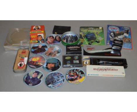 A boxed James Bond 007 JB1 Digital Camera together with a small quantity of other, mainly James Bond/Spy related items, inclu