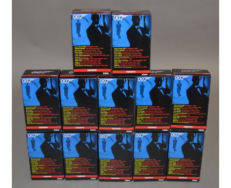 12 boxed Kyosho James Bond 007 miniature diecast models in 1/72 scale.&nbsp; (12)&nbsp;   [NO&nbsp; RESERVE]