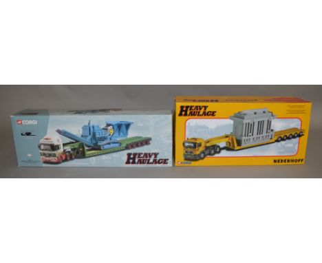 2 Corgi Heavy Haulage lorries 1:50 scale one is&nbsp; limited edition (2).