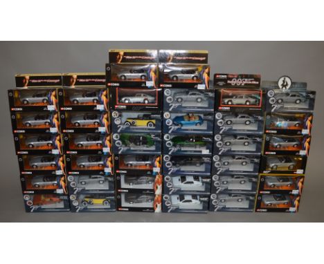 38 assorted James Bond diecast models by Corgi 1:36 scale (38).&nbsp;[NO RESERVE]