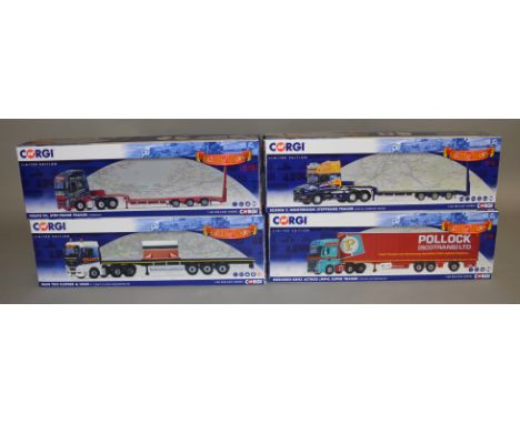 4 Corgi diecast lorries 1:50 scale, all are limited edition from the Hauliers Of Renown range (4).