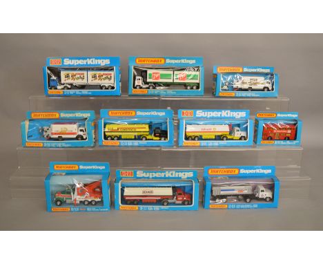 10 Matchbox models from the 'SuperKings' range, all in window box packaging, including two&nbsp; K-19 Security Van models in 