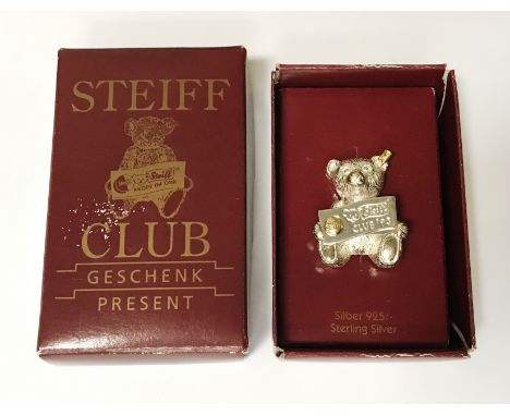 STEIFF TEDDY BEAR BROOCH 