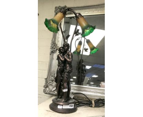 ART NOUVEAU STYLE FIGURE LAMP - 65 CMS (H)