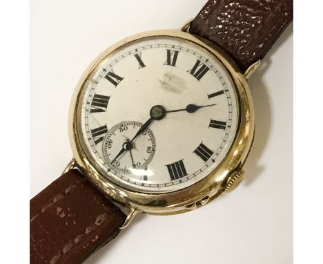 IWC SS  CO 18CT GOLD CASED WRIST WATCH