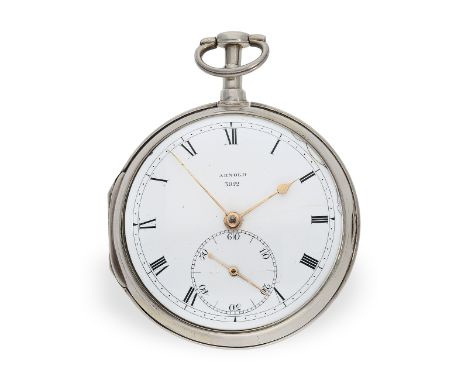 Taschenuhr: bedeutendes und extrem seltenes Arnold Taschenchronometer mit "right-angle compensation", Jn.R.Arnold No.3022, Ha