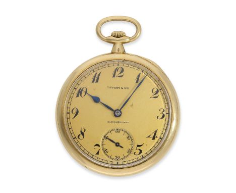 Taschenuhr: exquisite Patek Philippe Frackuhr in der seltenen Qualität "Extra", Ankerchronometer No.186104, geliefert an Tiff