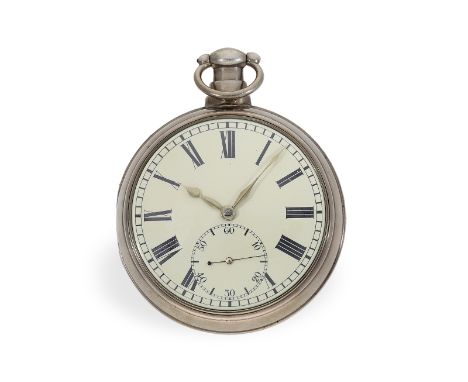 Taschenuhr: großes, frühes irisches Taschenchronometer, Gaskin Dublin No. 2031, HM 1796: Ca. Ø62mm, ca. 195g, originales Dopp