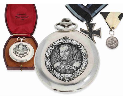 Taschenuhr: historisch interessantes Vacheron &amp; Constantin "Chronometer Royal", Präsentuhr von Hindenburg an einen rangho