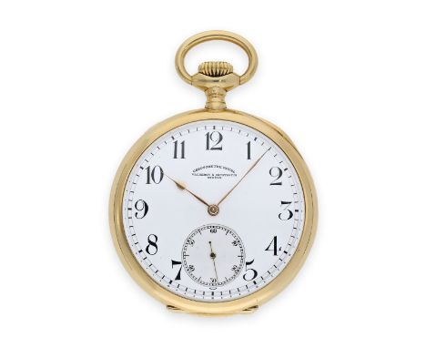 Taschenuhr: imposantes Vacheron &amp; Constantin Taschenchronometer, "Chronometer Royal" No.353658, Genf ca. 1910: Ca. Ø57mm,