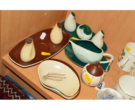 CARLTONWARE CRUETS, SAUCE BOATS etc (12)