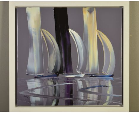 DUNCAN MACGREGOR DMAC (BRITISH CONTEMPORARY) 'STILL WATERS' a limited edition print on canvas 43/195, signed bottom left, no 