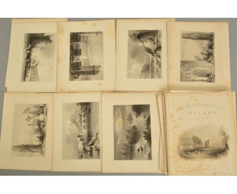 THE SCENERY AND ANTIQUITIES OF IRELAND, one hundred and thirteen vintage prints