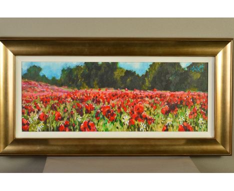 TIMMY MALLETT (BRITISH 1955) 'SUMMER SPLENDOUR', a poppy field in bloom, limited edition print 16/195, signed verso, framed, 