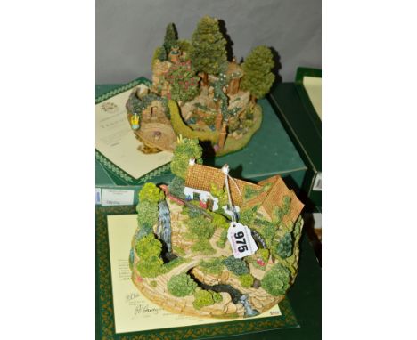 TWO BOXED LIMITED EDITION LILLIPUT LANE SCULPTURES, 'Jesmond Mill' L2900, No 0468/1500, with certificate and 'Tranquility' No