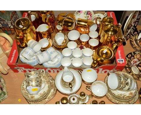 VARIOUS TABLEWARES ETC, to include Coalport 'Pearl' coffee cans and saucers, Noritake part teaset, Royal Worcester lustre tea