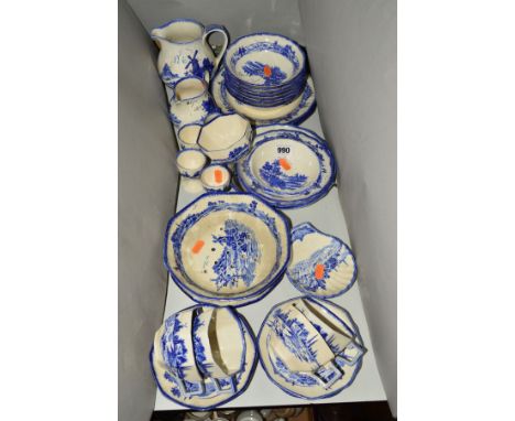 ROYAL DOULTON 'NORFOLK' PART DINNERWARES, to include cups, saucers, bowls, egg cups, jugs etc (thirty one pieces)