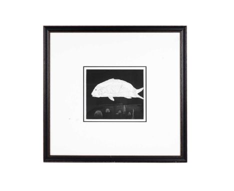 David Hockney (b.1937) “Boy Hidden in a Fish”, from the ‘Six Fairy Tales from the Brothers Grimm’ series, unsigned, etching a