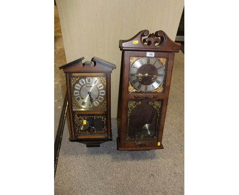 A MODERN PRESIDENT WALL CLOCK TOGETHER WITH AN ACCTIM EXAMPLE (2)