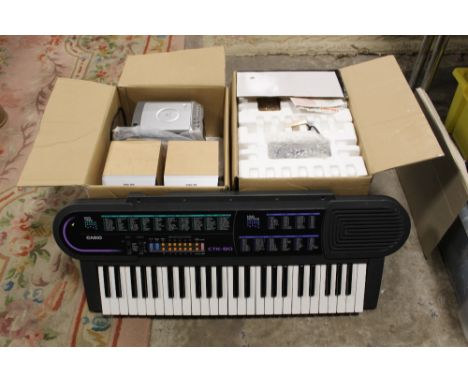 A PHILIPS STEREO TOGETHER WITH A BUSH STEREO AND CASIO KEYBOARD