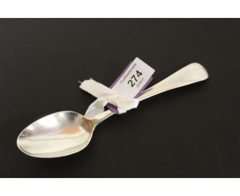 A HALLMARKED SILVER OLD ENGLISH PATTERN DESSERT SPOON, LONDON 1829, APPROX WEIGHT 34.8 G