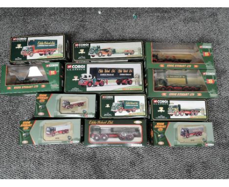 Twelve Corgi Limited Edition Eddie Stobart diecasts, CC10805, 11601, 14303, 18801, 20903, 21601, 22702, 23303, 23602, 24402, 