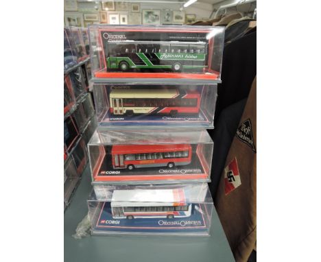 Twenty One Corgi 1:76 scale Limited Edition Original Omnibus diecast Buses, all in original plastic display boxes, most if no