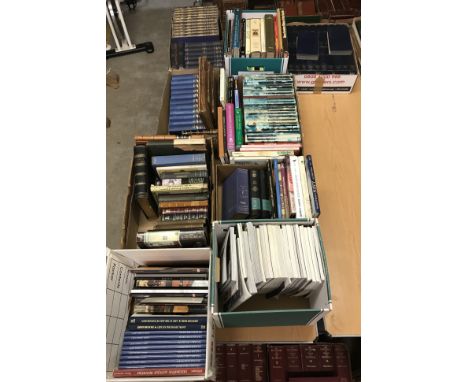 Nine boxes of assorted books to include various auction catalogues and other antiques reference books etc, "The National Gaze