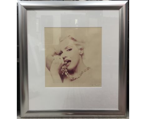 BERT STERN "Marilyn with bead necklace" limited edition photographic print from the last sitting series of Marilyn Monroe 196