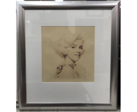 BERT STERN "Marilyn with bead necklace" limited edition photographic print from the last sitting series of Marilyn Monroe 196