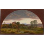 Friedrich Olivier. Die Wallfahrtskirche Mariä Himmelfahrt in Thalkirchen. Um 1840/45