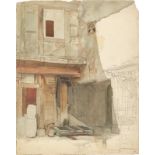 Hans Speckter. Hofstudie (unvollendet) / „St. Peter und Paul in Go…. Undatiert / 1865 (+ 4 Beigaben)