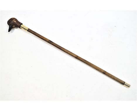 A child's duck headed walking stick