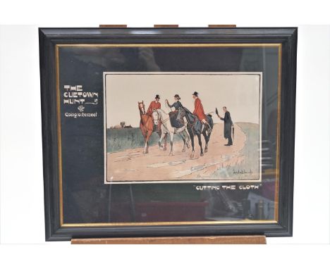 Lionel D.Edwards, aset of four hunting prints "The Cuetown Hunt", "Going to the Meet, Gone away, In full cry and Pocket." 44 
