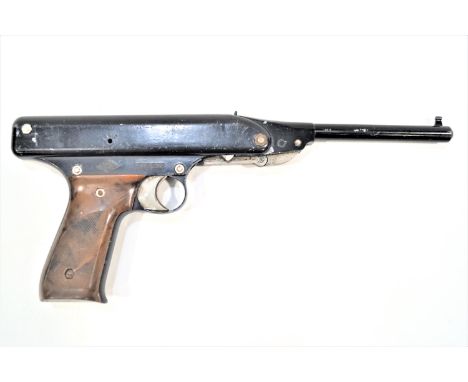 An Oklahoma 4.3mm break barrel air pistol, 25 cm max (You will need to be over 18 to purchase this item)