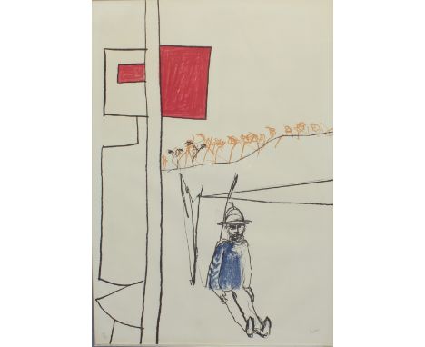 Sir Sidney Nolan OM, RA (Australian, 1917-1992) 'Glenrowan' lithograph, signed and numbered 39/75 in pencil 30 x 20½in (76.2 