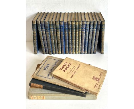 Kipling (Rudyard): MacMillan's Pocket Kipling - 19 vols, blue cloth gilt, pub. London: 1918-1935; together with:  - Thirty Po