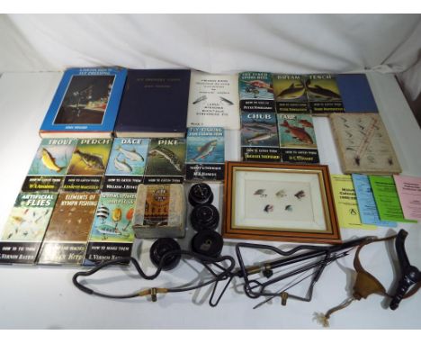 A quantity of angling related literature to include Fly Dressers' Guide and Further Guide To Fly Dressing by John Veniard, Fi