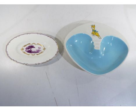 A Royal Worcester plate entitled The Chamberlain marked with maker's mark and backstamp handwritten Z18414/2 and a Beswick 19