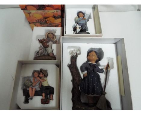 Nadal Studio - four limited edition figurines 'Presumida playing Cinderella' # 726022, 'Strolling Barefoot' # 706046, 'The Ol