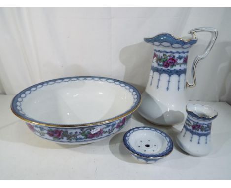Burslem - four piece ceramic wash set by Losol Ware, Beaufort Burslem #2686 Est £30 - £50