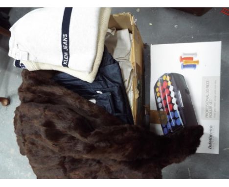 A mixed lot of lady's clothing, predominantly unused to include Calvin Klein, also Harvey James outdoor wear - included in th